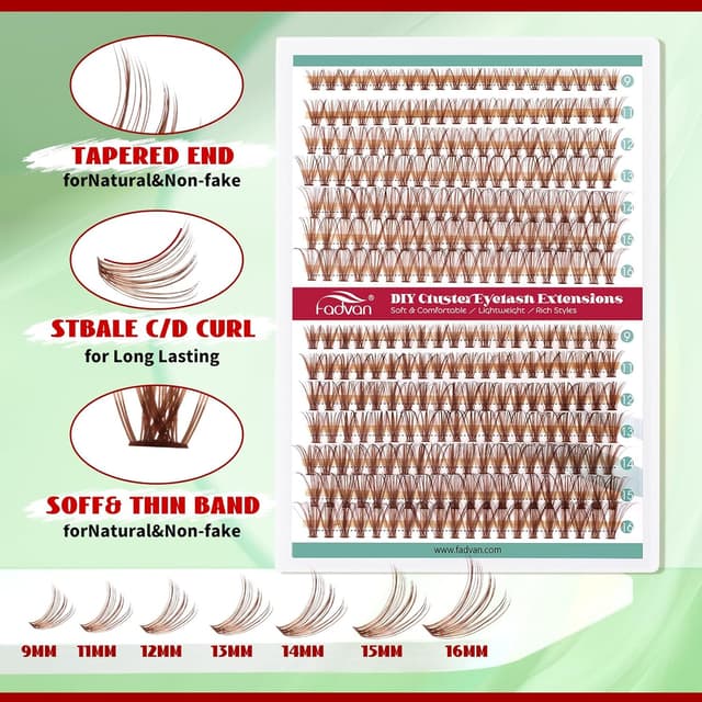 Thumbnail 2 de FADVAN Extensión de Pestañas 280Pcs