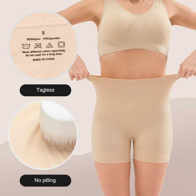 Detalle 2 de YADIFEN Women’s Anti-Chafing Seamless Boxers Shorts – Ultra-Soft Boyshorts for Under Skirts