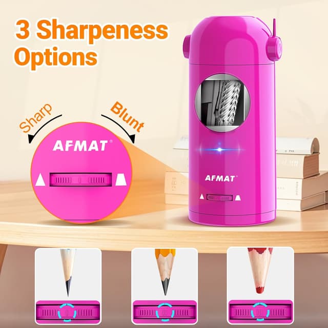 Detalle de AFMAT PSX5 Electric Pencil Sharpener 2000mAh