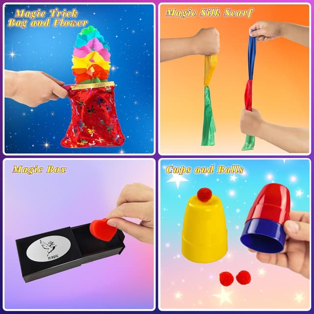 Thumbnail 5 de Mekkyes Juego de Magia para Niños 🎩 con 80+ Trucos y Varita