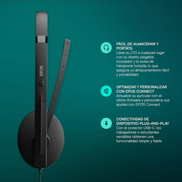 Thumbnail 2 de EPOS SENNHEISER C10: Auriculares con micrófono USBS