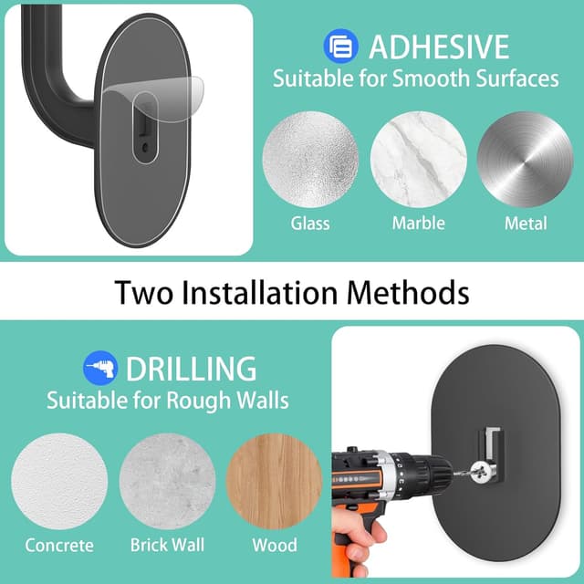 Thumbnail 2 de Eitto Huthaken zur Aufbewahrung von Kappen 4 Stück