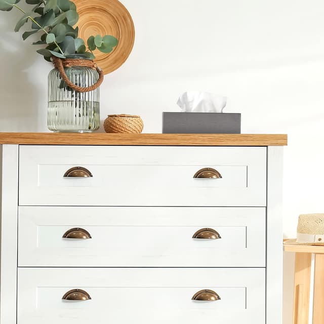 Detalle 2 de Relaxdays Boîte à mouchoirs acier rechargeable 🧻