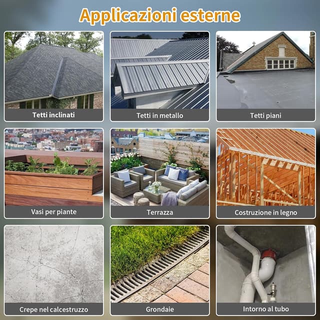 Thumbnail 5 de Sigillante Impermeabile Liquido 1 kg — Sigillante per tetti e muri