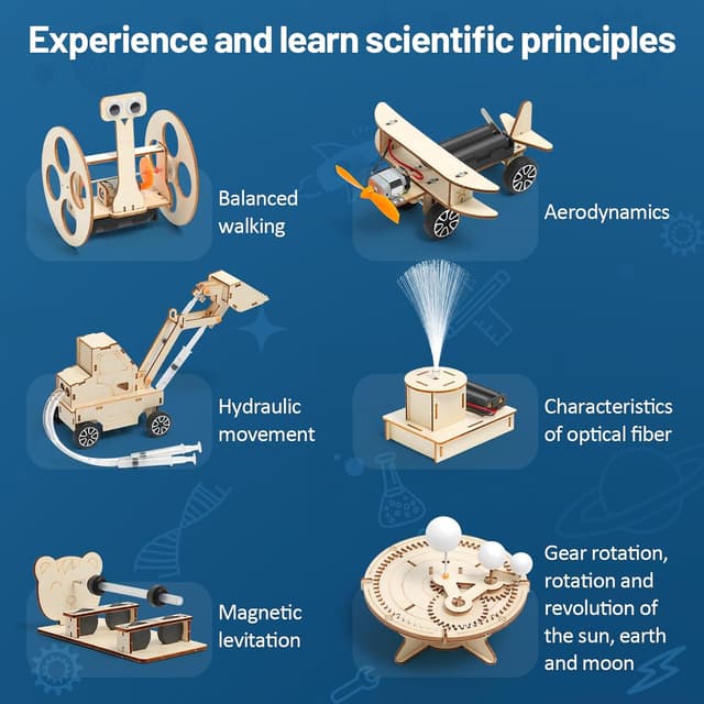 Detalle 2 de STEM Toys Wooden Electronics Kit for Kids