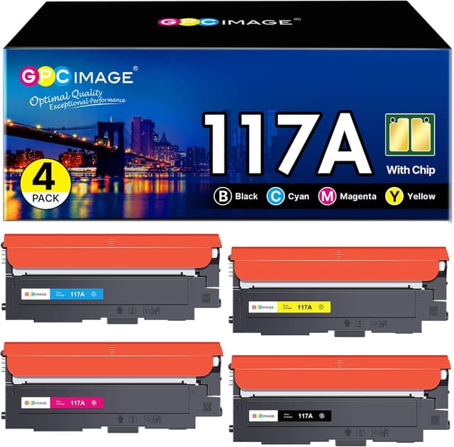 Detalle de GPC Image 117A 4-pack toner cartridges for HP printers 🖨