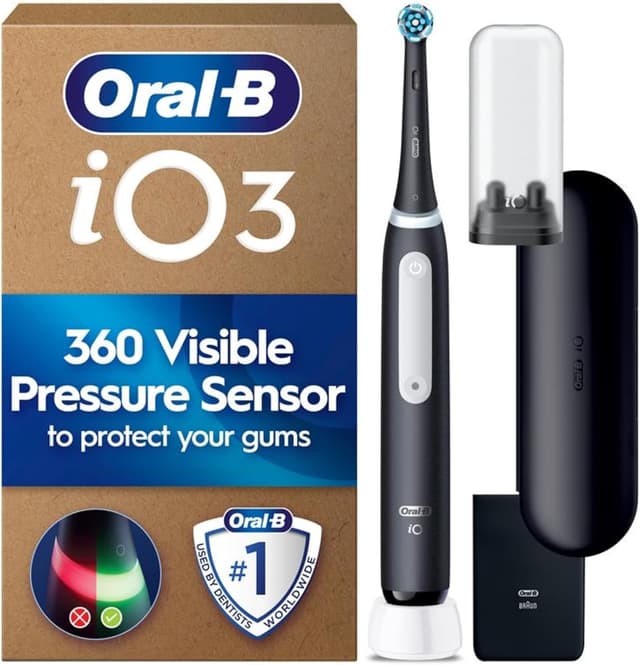 Detalle de Oral-B iO 3 Matt Black Electric Toothbrush