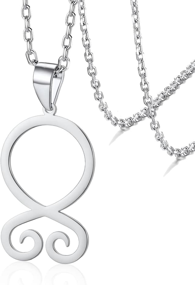 Detalle de VASSAGO Wikinger Troll Kreuz Halskette (Trollkors-Symbol) aus Edelstahl – Vintage Amulett-Anhänger für Männer & Frauen