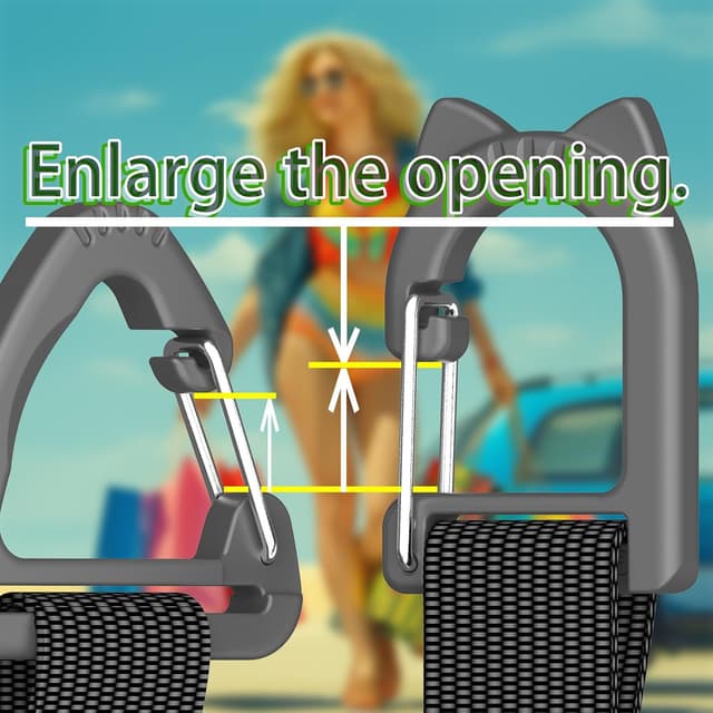 Thumbnail 3 de QUIDAOSO Handtaschenhaken verstellbar 100 lb 🧷