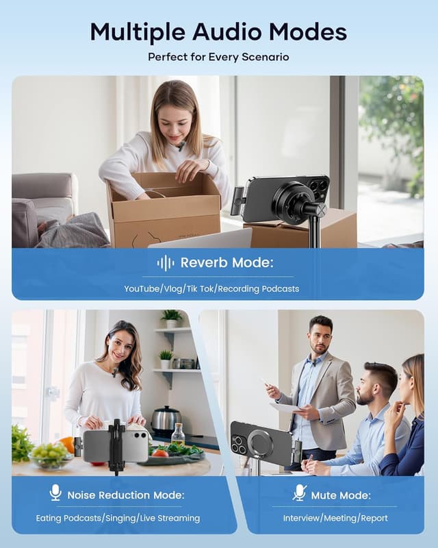 Thumbnail 5 de Wireless Lavalier Mic 2-Pack 🎤