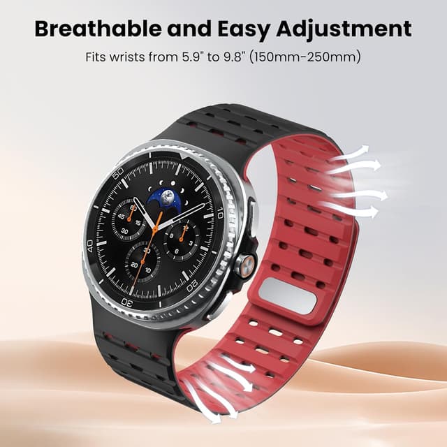 Detalle de Delidigi Magnetic Sport Strap for Samsung Galaxy Watch 8 (40mm/44mm) & Watch 8 Classic 46mm