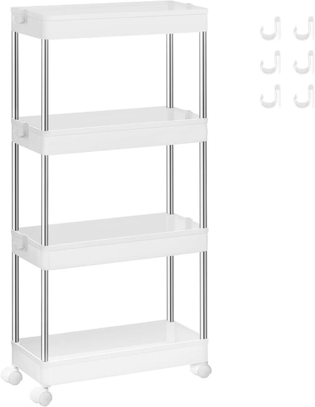 Detalle de SONGMICS KSC08WT carrello portaoggetti 4 livelli