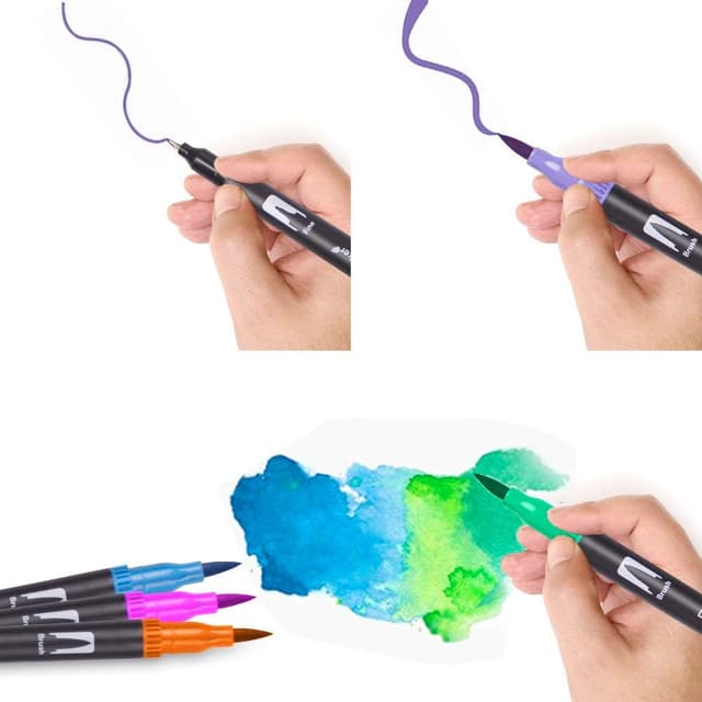 Thumbnail 6 de Laconile Laconile 120 dual tip brush pens 0.4 mm