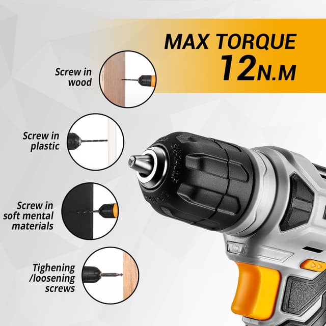 Thumbnail 3 de DEKO 8V Cordless Drill Set 126pc