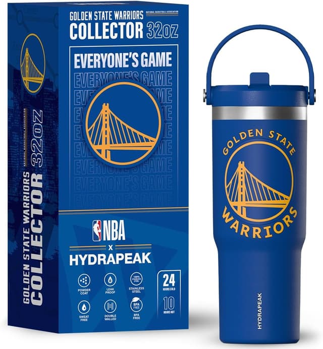 Thumbnail 6 de Hydrapeak x Boston Celtics 32 oz Stainless Steel Tumbler with Lid & Straw (Official NBA Licensed)