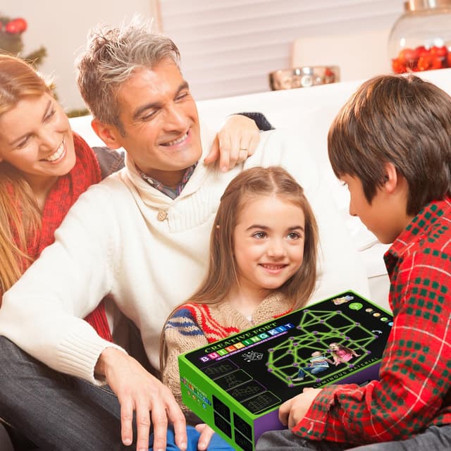 Thumbnail 6 de Glow In The Dark Fort Building Kit for Kids (140-Piece STEM Fort Set)