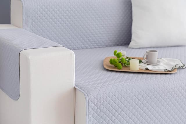 Detalle 2 de Copridivano Todocama imbottito e traspirante per chaise sinistra, grigio chiaro, 240 cm