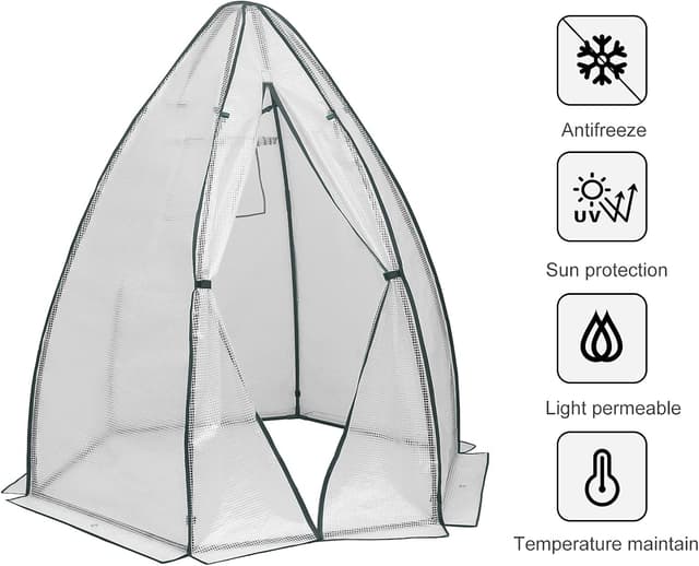 Thumbnail 4 de WOLTU Invernadero 160x160x180cm para jardín