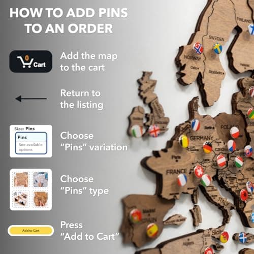 Thumbnail 4 de Enjoy The Wood Mapa Mundial 3D M oak