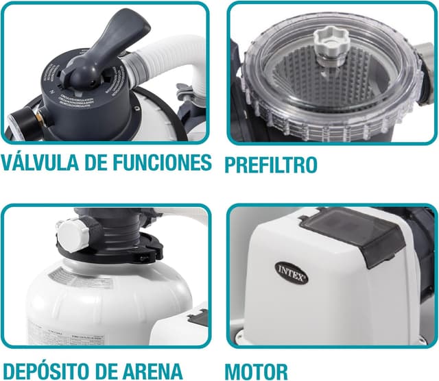 Thumbnail 5 de Intex 55227 Depuradora de Arena Krystal Clear 10,500 L/h 💧