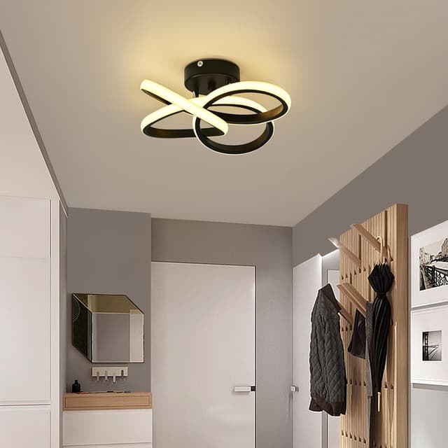 Thumbnail 7 de Plafón LED 36W Moderna Flor🌸 Luz Cálida 3000K Negro