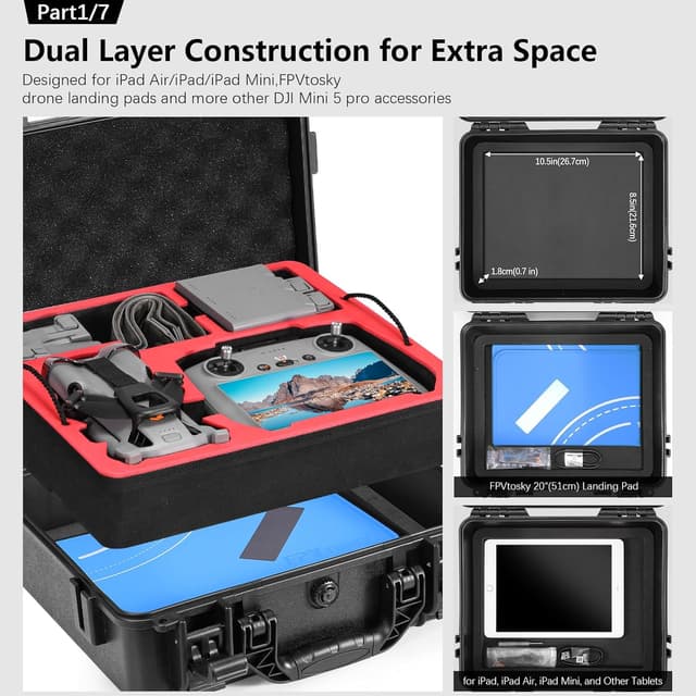 Detalle de DJI Mini 5 Pro case set 7-in-1