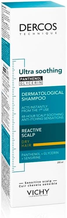 Detalle de Vichy Dercos Shampoo Ultra Lenitivo per cute sensibile e capelli secchi, 200 ml