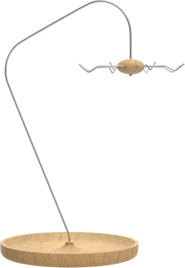 Detalle de ijifly Key Holder Stand with Wooden Tray Minimalist Home Decor 🏠