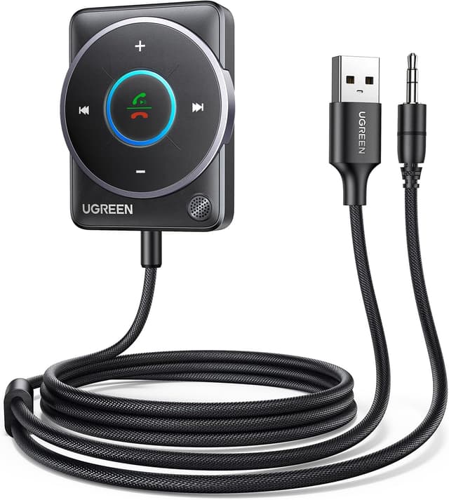 Detalle de UGREEN Aux Bluetooth 5.4 Adapter for Car