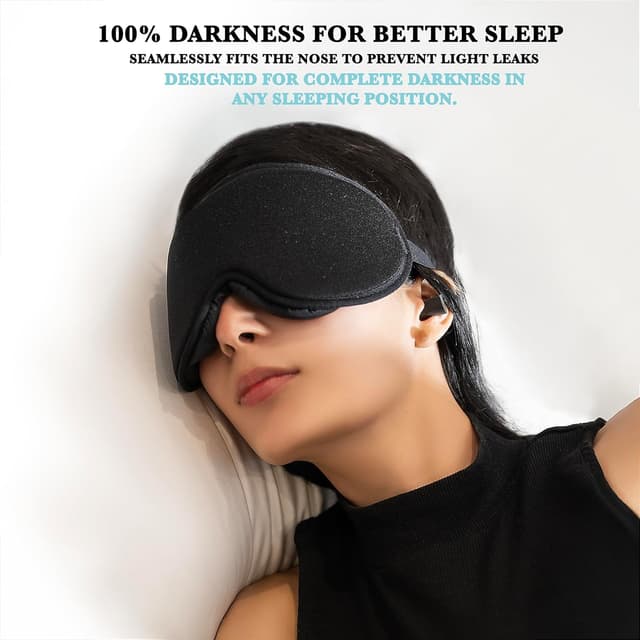 Detalle 2 de 360 RELIEF Sleep Eye Mask 100% Blackout for Travel 😴