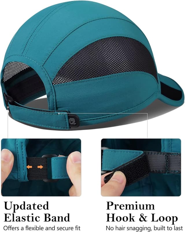 Detalle de GADIEMKENSD Unstructured Quick-Dry Sports Cap – unisex Outdoor-Kappe mit UPF 50+