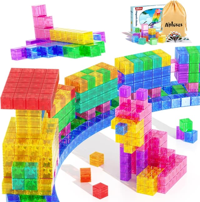 Detalle de Apluses 45PCS Magnetic Blocks 45-piece set for toddlers 🧩