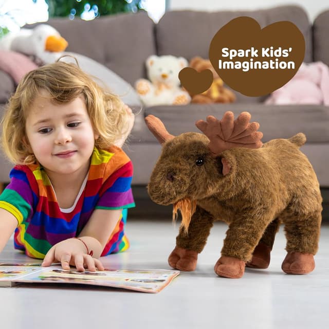 Thumbnail 5 de BEJOY Elch Plüschtier