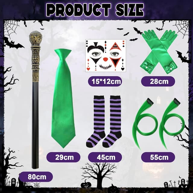 Thumbnail 1 de BITOYO Déguisement Halloween Fille 7 Pièces Clown