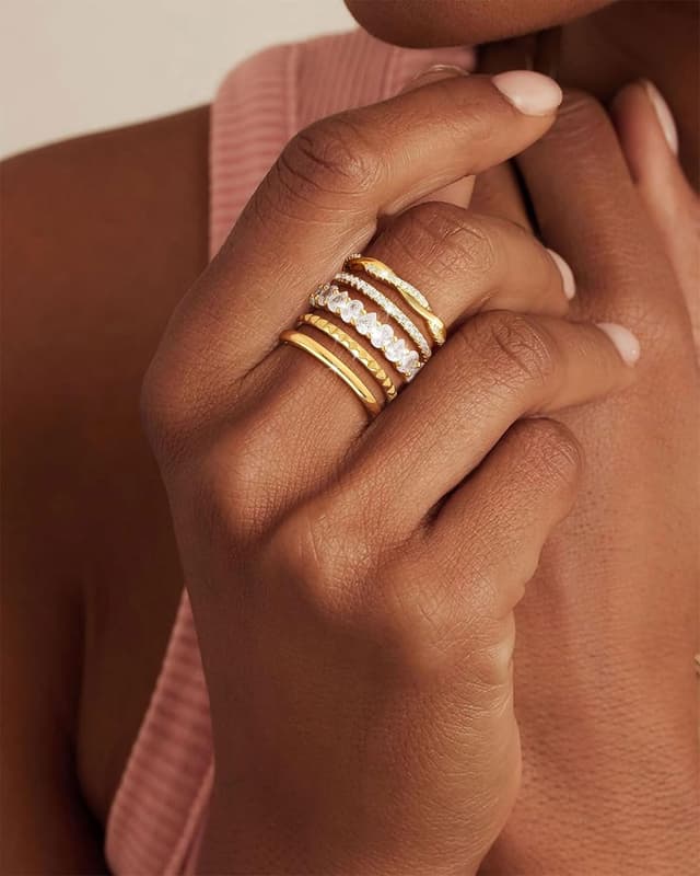 Thumbnail 6 de ZNBOH Ring-Set Gold 18K, wassfest, Set