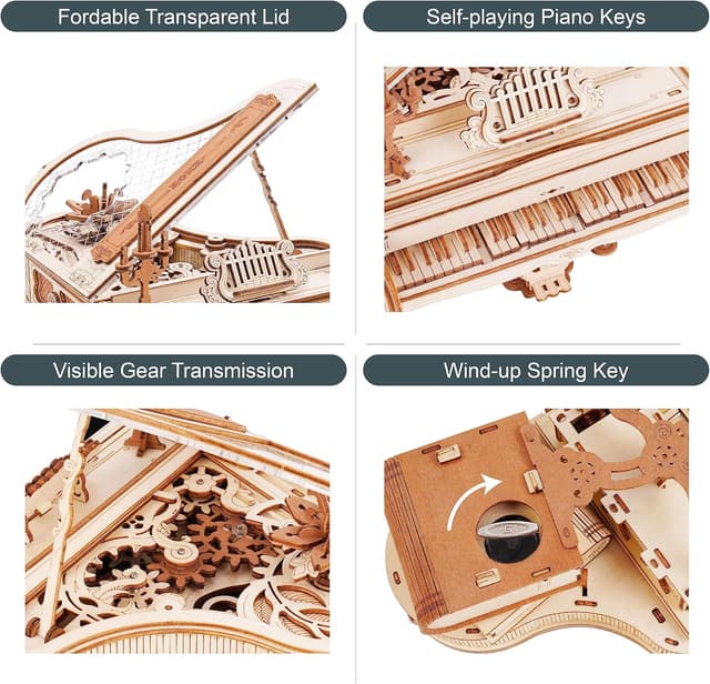 Thumbnail 4 de ROKR Magic Piano maquette 223 pièces 🧩