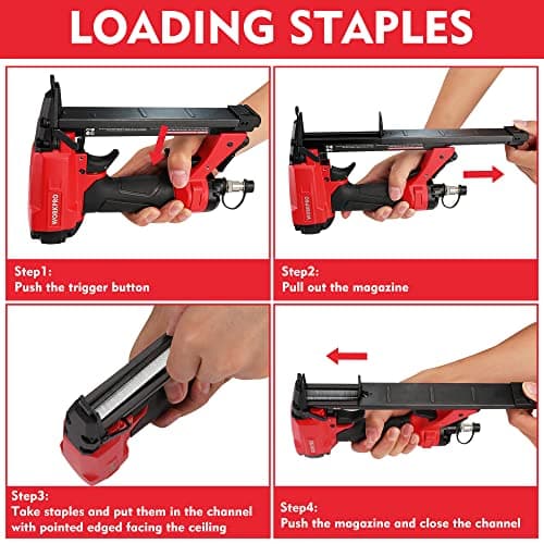 Thumbnail 3 de WORKPRO 7116 chiodatrice pneumatica con 1884 graffette