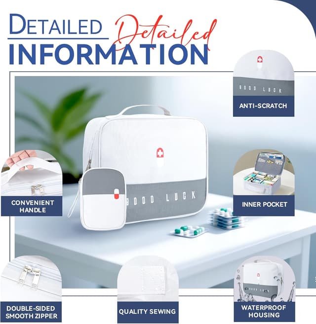 Detalle de Jukibole Medikamententasche 25×20×13,5 cm 🩺