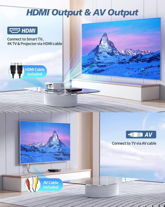 Thumbnail 1 de DESOBRY Mini DVD Player HDMI 1080P