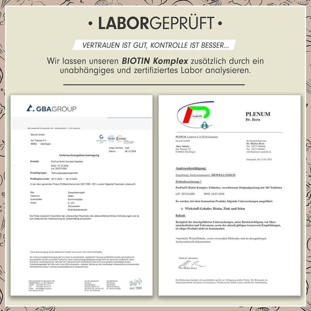 Thumbnail 4 de Biotin 10.000 mcg Tabletten 365 Tage Vorrat đ