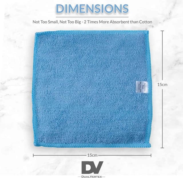 Detalle de DualVertex 30 Reusable Microfibre Baby Wipes Face Cloths (Unscented) with Laundry Bag