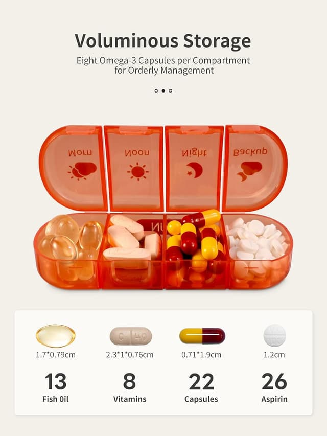 Detalle 2 de Pilulier hebdomadaire 7 jours pratique