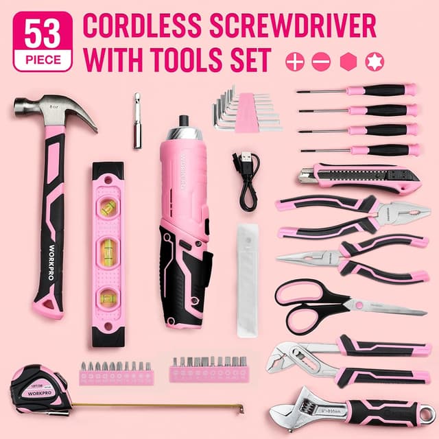 Thumbnail 1 de WORKPRO 53 pezzi Set di strumenti 3,7V