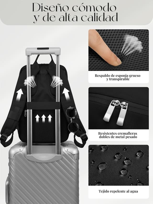 Thumbnail 5 de RuoSien Mochila Cabina con USB y Bolsillo Antirrobo ✈