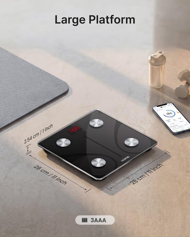 Thumbnail 6 de RENPHO Personenwaage Bluetooth Körperfettwaage 180 kg ⚖