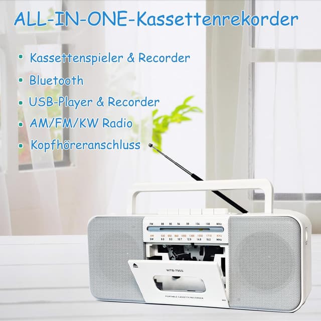 Thumbnail 1 de Kassettenspieler Boomboxen 10 W