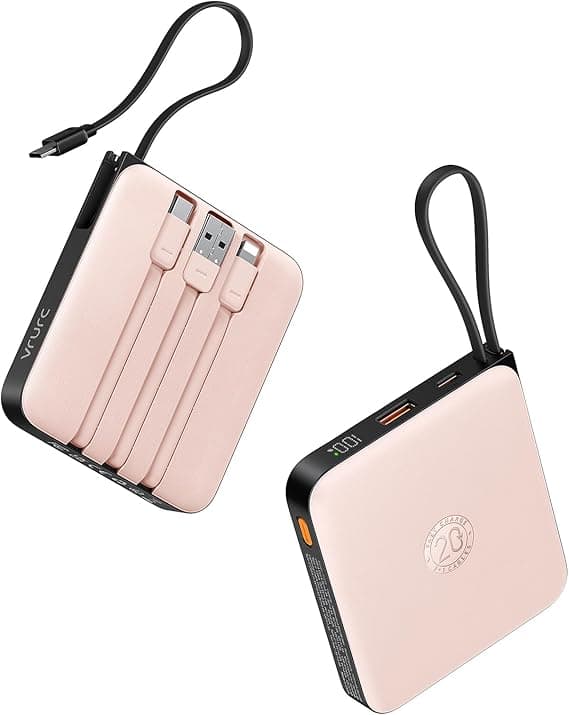 Detalle de VRURC Banco de Energía 10000mAh con Carga Rápida ⚡