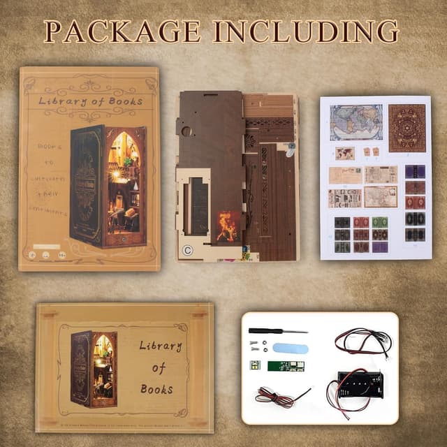 Thumbnail 6 de CRIOLPO Book Nook Kit LED 3D puzzle 0.5–3 m