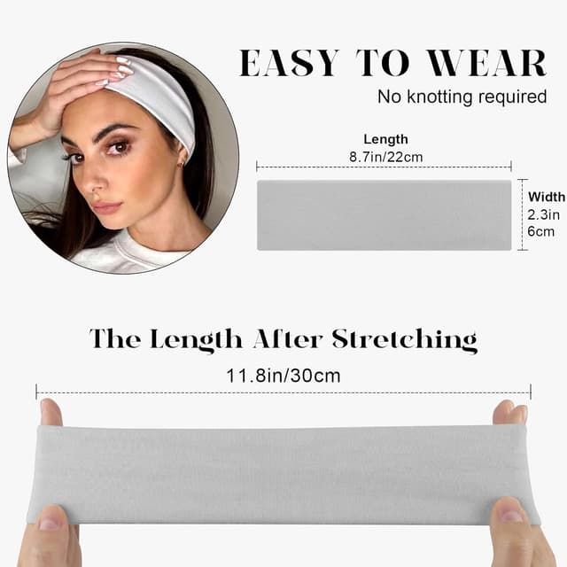 Detalle 2 de Headbands for women 8 pack AWUMBUK