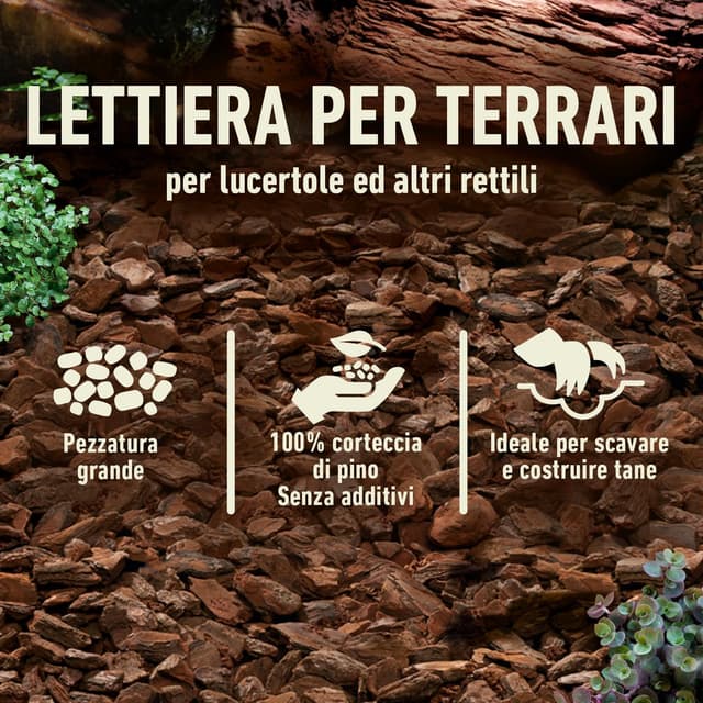 Detalle de COMPO ZOO Lettiera universale per terrari in corteccia di pino, pezzatura 10-18 mm